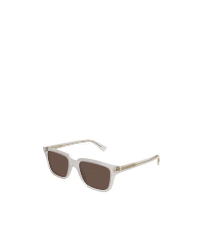Bottega Veneta Full Frame Sunglasses In Brown