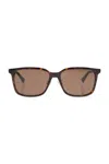 Bottega Veneta Full Frame Sunglasses In Brown