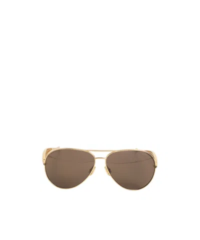 Bottega Veneta Full Frame Sunglasses In Brown