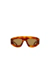 Bottega Veneta Full Frame Sunglasses In Brown