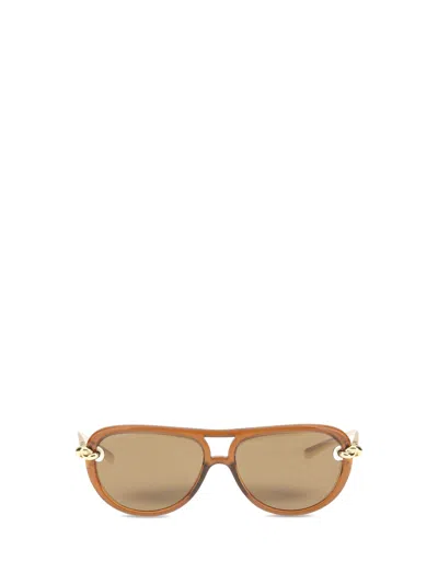 BOTTEGA VENETA BOTTEGA VENETA EYEWEAR KNOT AVIATOR SUNGLASSES