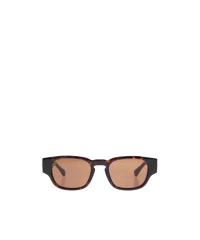 Bottega Veneta Full Frame Sunglasses In Brown