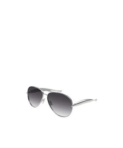 Bottega Veneta Full Frame Sunglasses In Gray