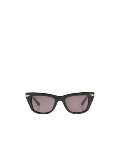 Bottega Veneta Full Frame Sunglasses In Gray