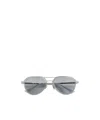 Bottega Veneta Full Frame Sunglasses In Gray