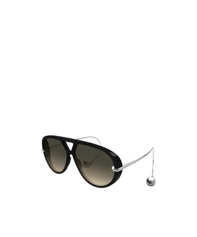 Bottega Veneta Full Frame Sunglasses In Green