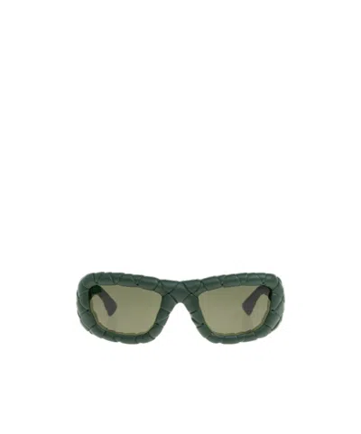 Bottega Veneta Full-frame Sunglasses In Green