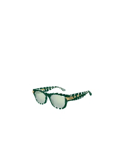 Bottega Veneta Full-frame Sunglasses In Green