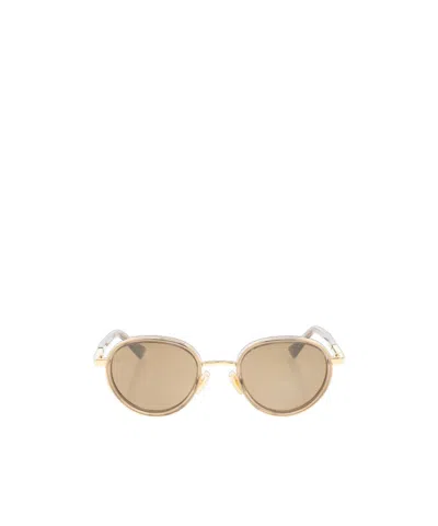 Bottega Veneta Full Frame Sunglasses In Nude
