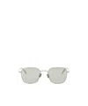 Bottega Veneta Full Frame Sunglasses In Silver