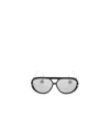 Bottega Veneta Eyewear Pilot Frame Sunglasses In White