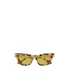 Bottega Veneta Full Frame Sunglasses In Yellow
