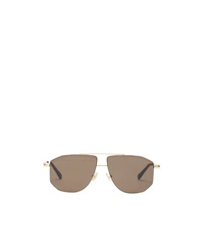 Bottega Veneta Full-frame Sunglasses In Brown