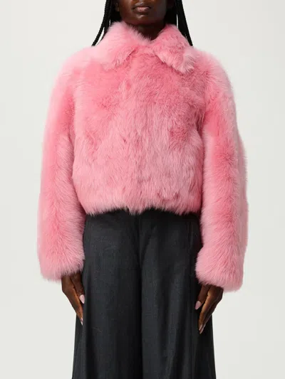 BOTTEGA VENETA FUR COATS BOTTEGA VENETA WOMAN COLOR BLUSH PINK,H23716080