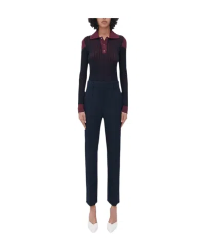 Bottega Veneta Gabardine Straight-leg Trousers In Black