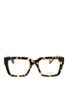 Bottega Veneta Havana Havana Transparent Acetate Glasses In Brown
