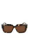 Bottega Veneta Acetate Havana Sunglasses In Brown