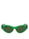 Bottega Veneta Bv1142s Cat Eye Sunglasses In Verde