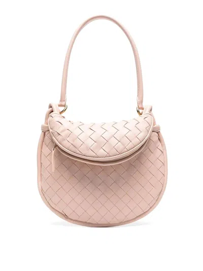 Bottega Veneta Gemelli Small Intrecciato Shoulder Bag In Lotus