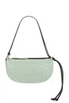 Bottega Veneta Woven Pattern Shoulder Bag In New Sauge  Fondant  & Muse Brass