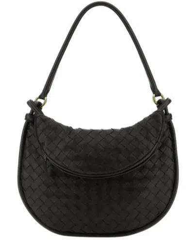 Bottega Veneta Brown Small Gemelli Shoulder Bag In 2190-fondant-m Brass