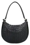 Bottega Veneta Gemelli Leather Shoulder Bag In Black