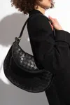 Bottega Veneta Gemelli Leather Shoulder Bag In Black