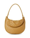 Bottega Veneta Gemelli Medium Shoulder Bag In Dark Praline/brass