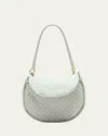 Bottega Veneta Gemelli Small Intrecciato Shoulder Bag In Agate Grey