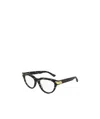 Bottega Veneta Geometric Cat-eye Frame Glasses In Black
