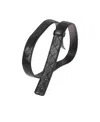 Bottega Veneta Geometric Decorative Belt In Black