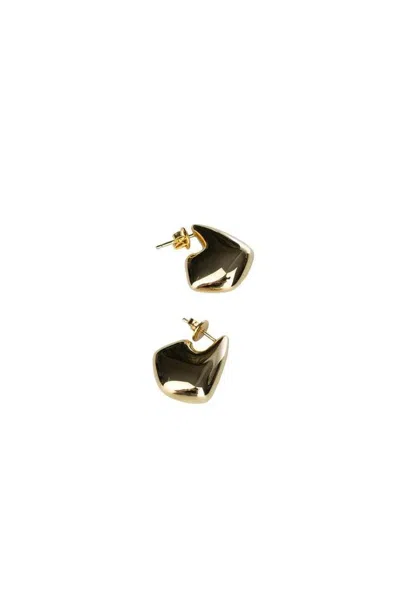 Bottega Veneta Geometric Earrings In Black