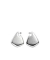 Bottega Veneta Geometric Earrings In Gray