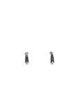 Bottega Veneta Abstract Shaped Polished Finish Earrings In Silver