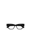Bottega Veneta Cat Eye Frame Glasses In Black