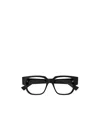 Bottega Veneta Geometric Frame Flat Mirror In Black