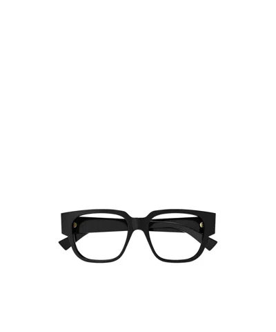 Bottega Veneta Geometric Frame Flat Mirror In Black