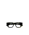 Bottega Veneta Geometric Frame Flat Mirror In Black