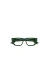 Bottega Veneta Geometric Frame Flat Mirror In Green