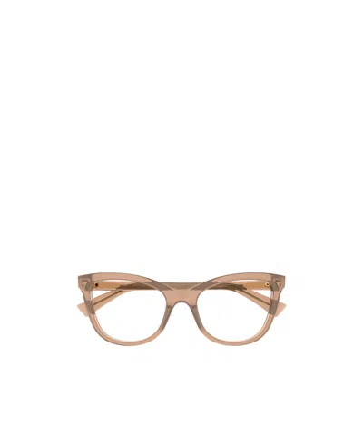 Bottega Veneta Geometric Frame Flat Mirror In Nude
