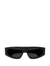 Bottega Veneta Bv1277s Tri-fold-line New Classic 001 Sunglasses In 001 Black Crystal Grey
