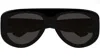 Bottega Veneta Geometric Frame Sunglasses In Black