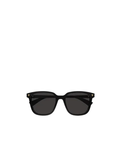 Bottega Veneta Geometric Frame Sunglasses In Black