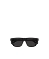Bottega Veneta Rectangle Frame Sunglasses In Black
