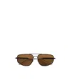 Bottega Veneta Geometric-frame Sunglasses In Brown