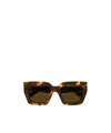 Bottega Veneta Geometric Frame Sunglasses In Brown