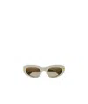 Bottega Veneta Geometric Frame Sunglasses In Gray