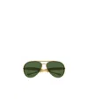 Bottega Veneta Geometric Frame Sunglasses In Green
