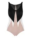Bottega Veneta Geometric Swimsuit With V-neck And Fitted Silhouette