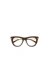 Bottega Veneta Geometrically Framed Flat Mirror In Brown